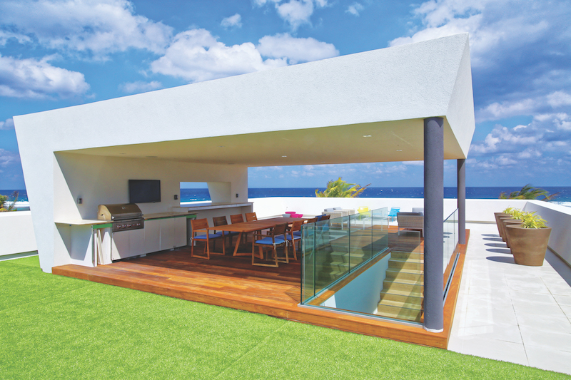 contemporary beach house cayman islands