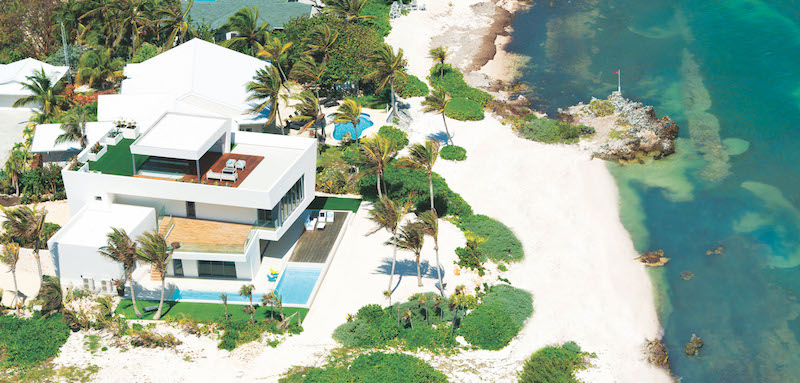 contemporary beach house cayman islands