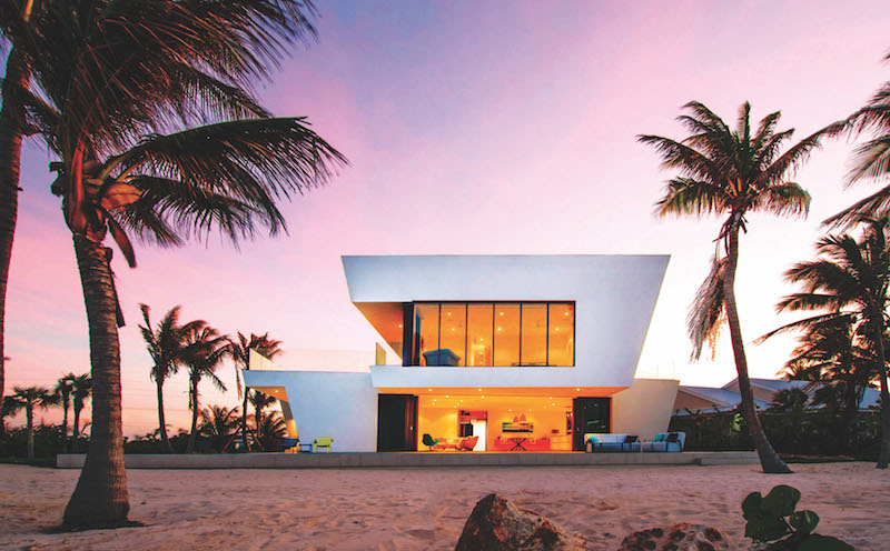 contemporary beach house cayman islands