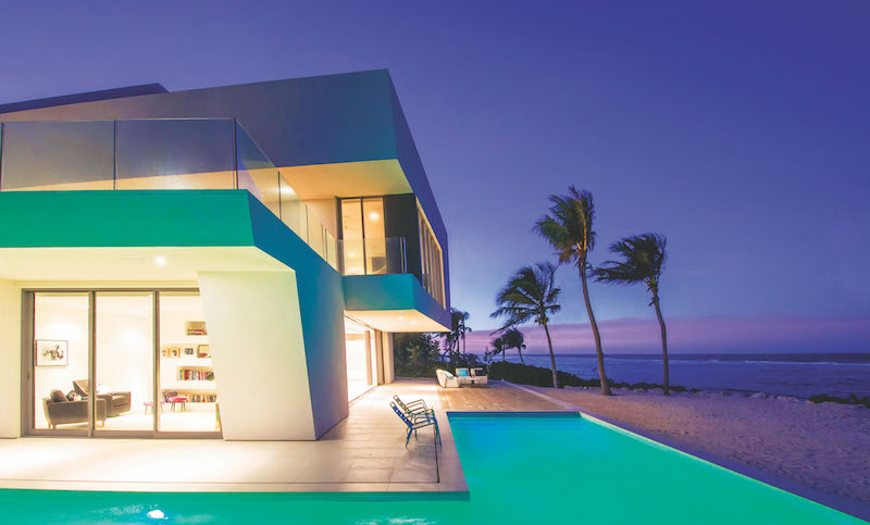contemporary beach house cayman islands