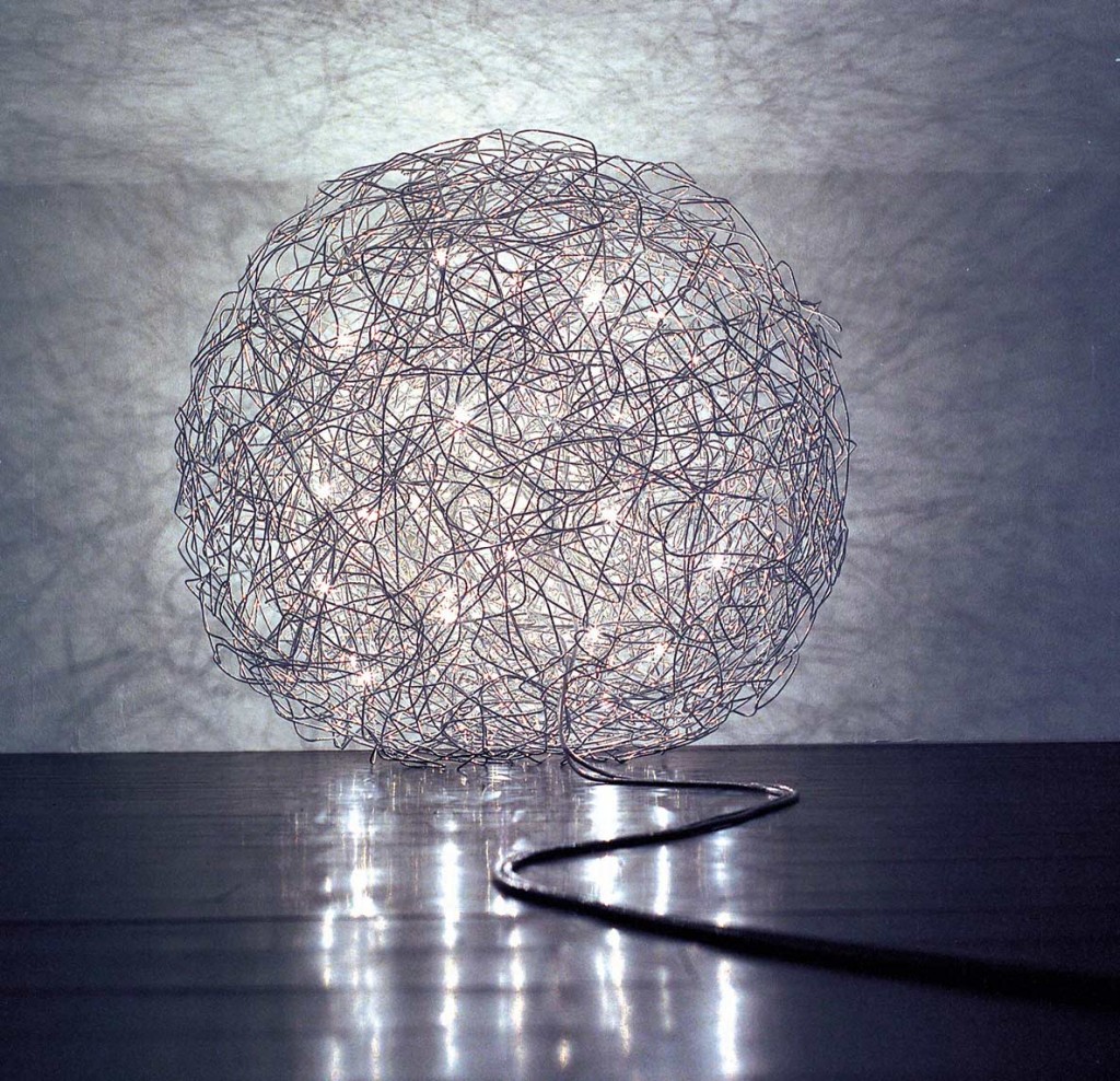 Catellina & Smith's Terra wire sphere light (contact for pricing).