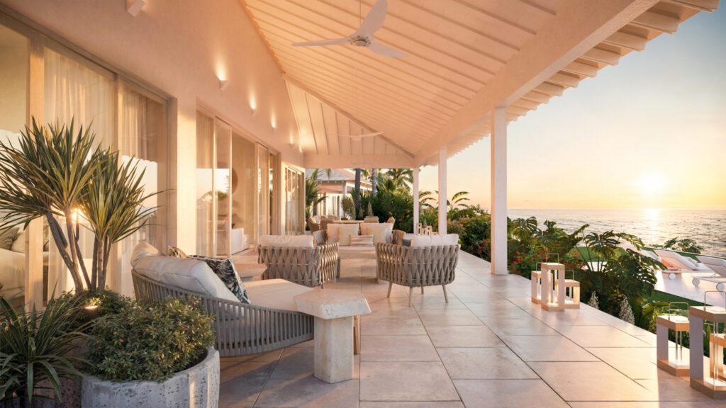 Outdoor Living Rooms with Ocean Views