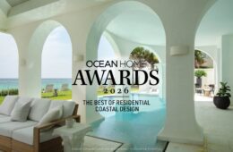 Ocean Home Awards 2026: The Best of Residential Coastal Design, over an Aegean-blue poolscape in Santa Rosa Beach, Florida