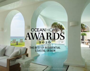 Ocean Home Awards 2026: The Best of Residential Coastal Design, over an Aegean-blue poolscape in Santa Rosa Beach, Florida
