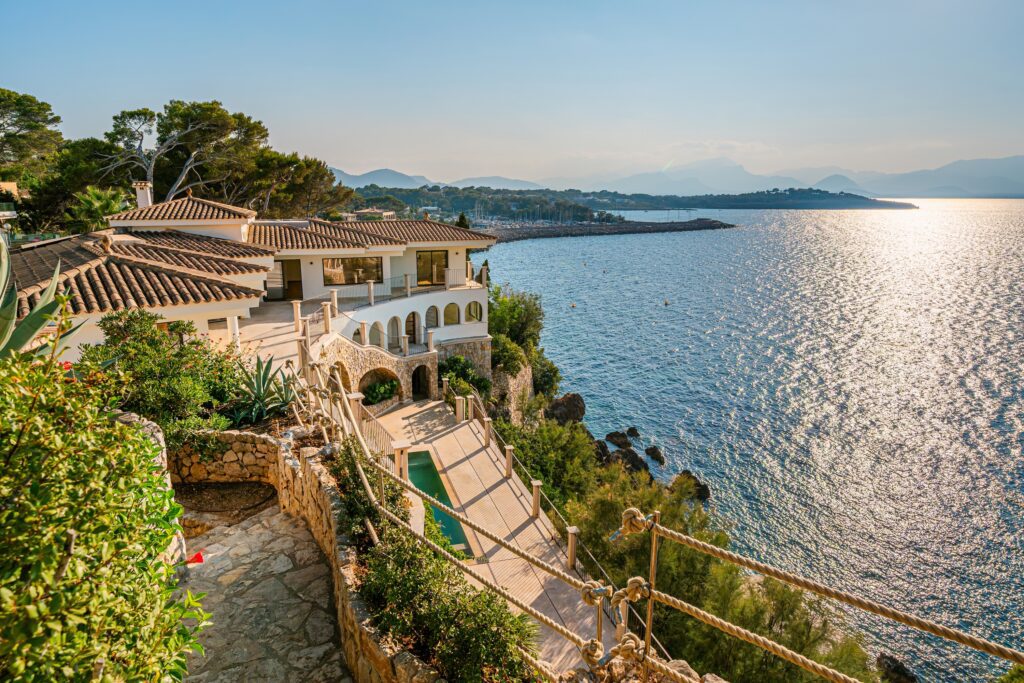 Mallorca Villa Pairs a Private Jetty With Mediterranean Waterfront Living