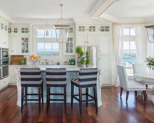 nautical kitchen design with island